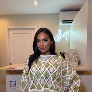 Haut crochet vert