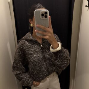 Gillet moumoute marron