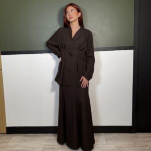 Ensemble jupe marron