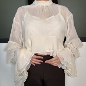 Chemisier soirée crème