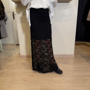 Jupe dentelle noir