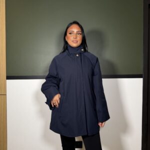 Trench court bleu marine