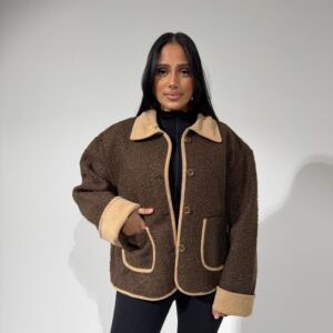 Veste moumoute choco