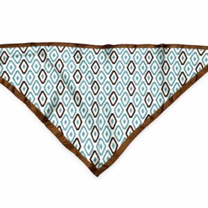 FOULARD VERT MARRON