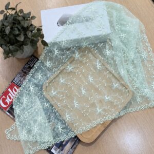 FOULARD DENTELLE VERT