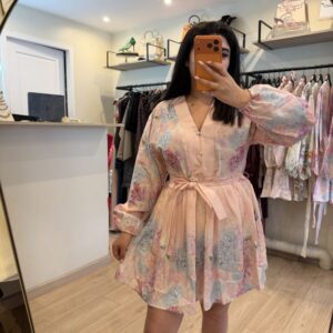 ROBE FLEUR ROSE