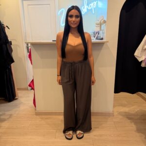 PANTALON FLUIDE MARRON