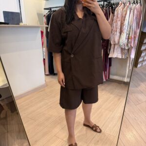 ENSEMBLE BERMUDA MARRON