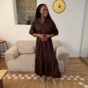 ROBE ELINA MARRON