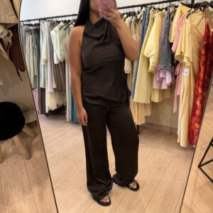 ENSEMBLE SATIN MARRON