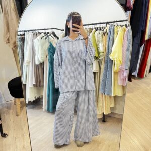 ENSEMBLE VICHY BLEU MARINE